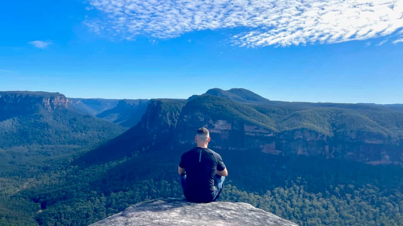 Blue Mountains Sunset — From Sydney